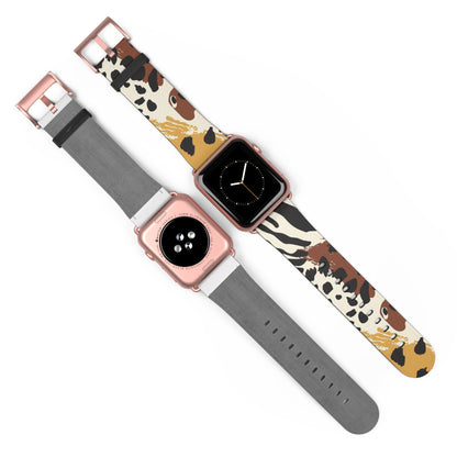 Wildlife Print Watch Band - Trendy and Stylish Accessory for Animal Lovers