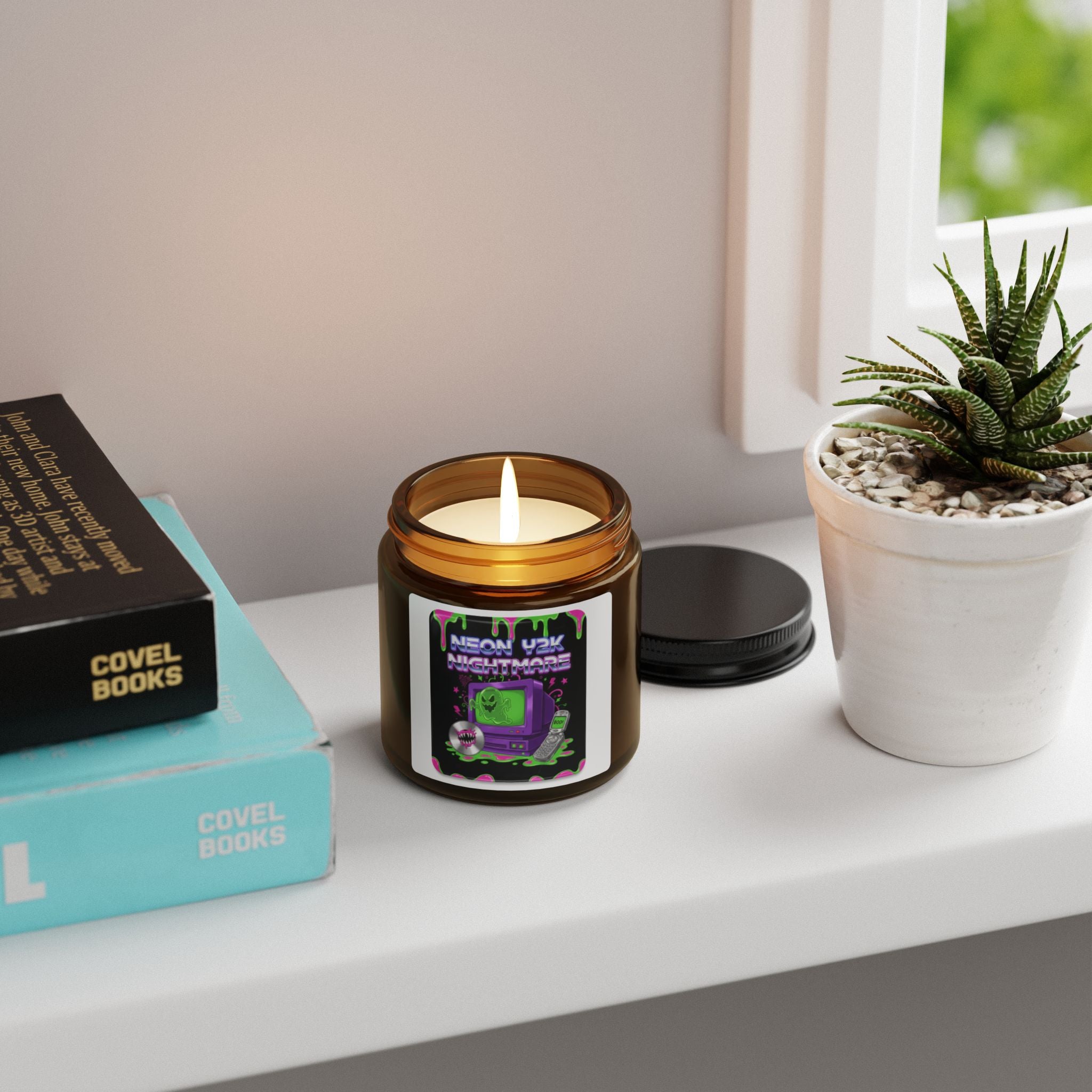 Glow-in-the-Dark Scented Candle, Aromatherapy, Home Décor, Gift for Gamers, Halloween Decorations, Relaxation