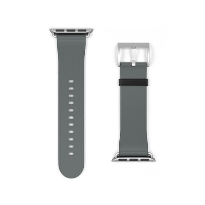 Stylish Gray Silicone Watch Band for Apple Watch - Modern & Comfortable Design