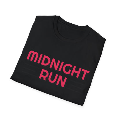 Midnight Run T-Shirt — Retro Pink Track Graphic Tee