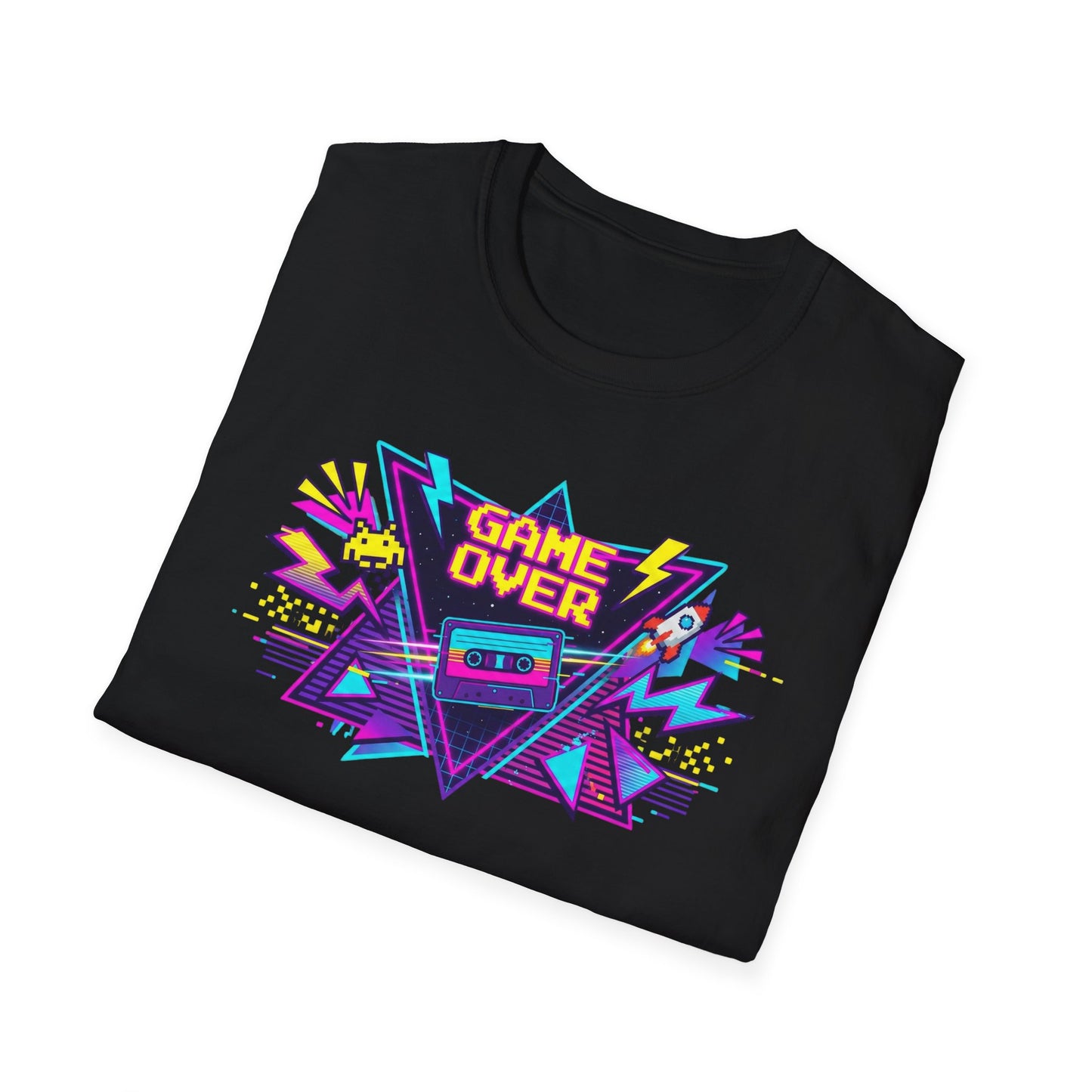 Retro 'Game Over' Graphic T-Shirt — 80s Arcade Gamer Tee