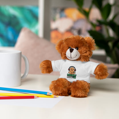 Holiday Mode On Gingerbread Bear Plush with Tee