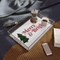 Merry & Bright Acrylic Serving Tray Christmas holidays