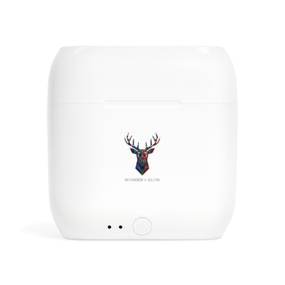 Deer Mosaic Wireless Earbuds Case — 'Wonder & Glow' Design