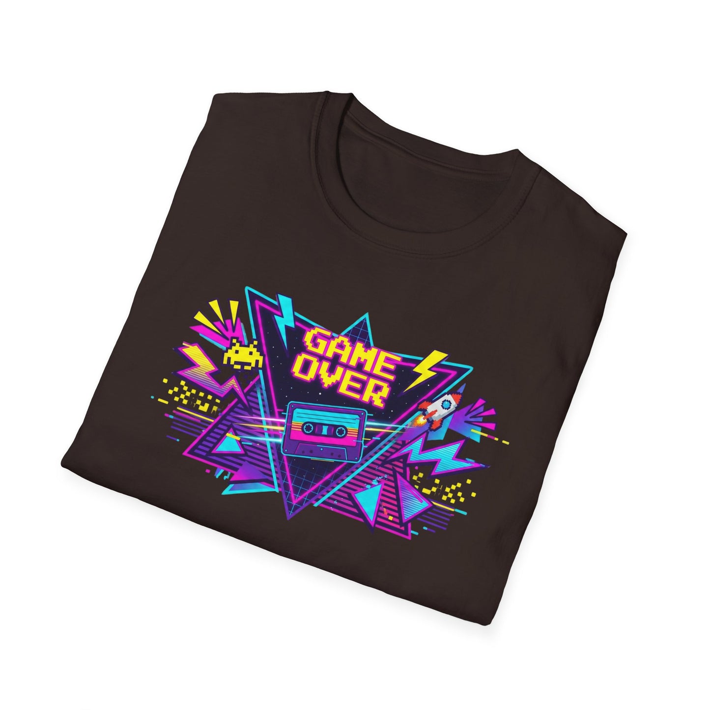 Retro 'Game Over' Graphic T-Shirt — 80s Arcade Gamer Tee