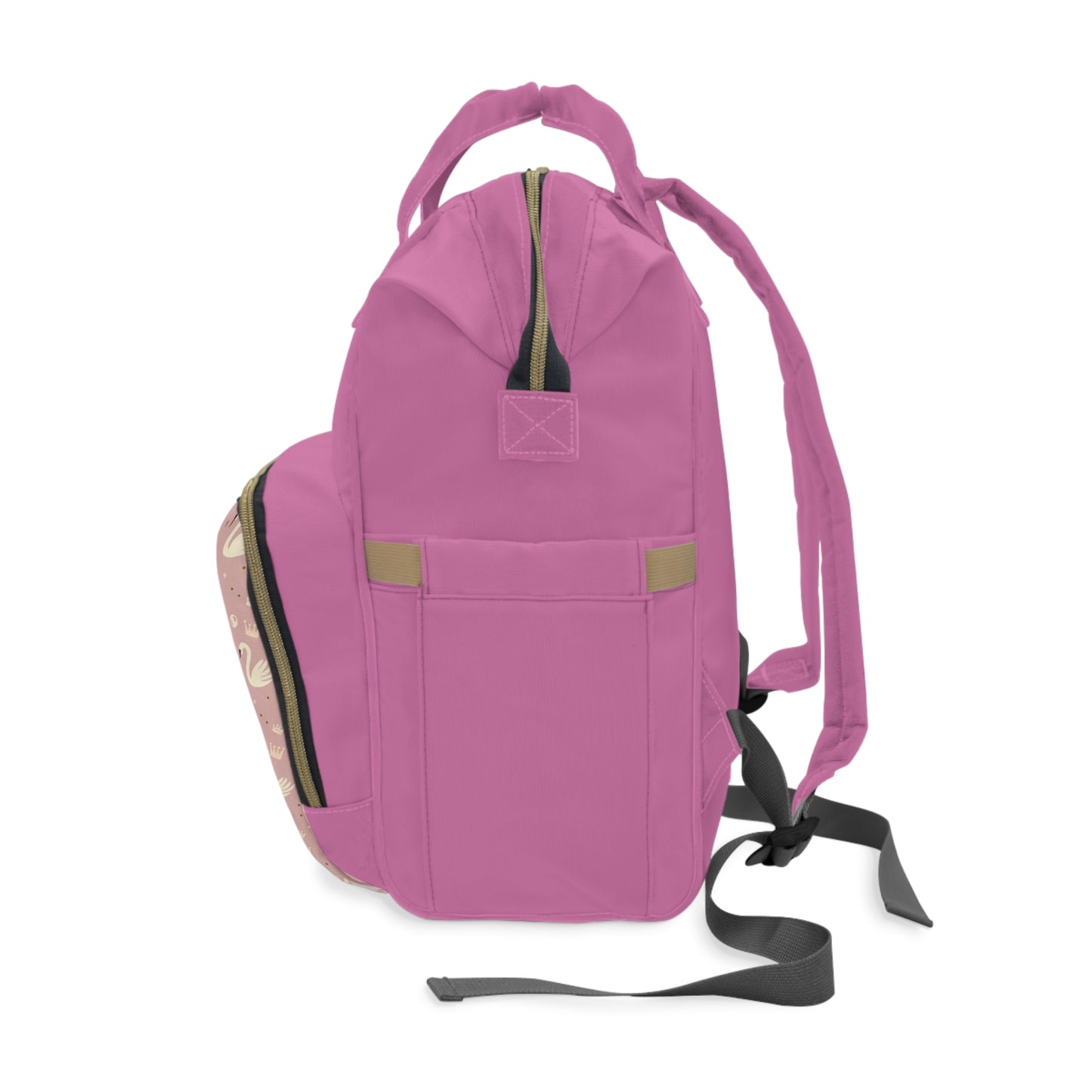 Pink Swan Diaper Backpack – Multifunctional Baby Changing Bag
