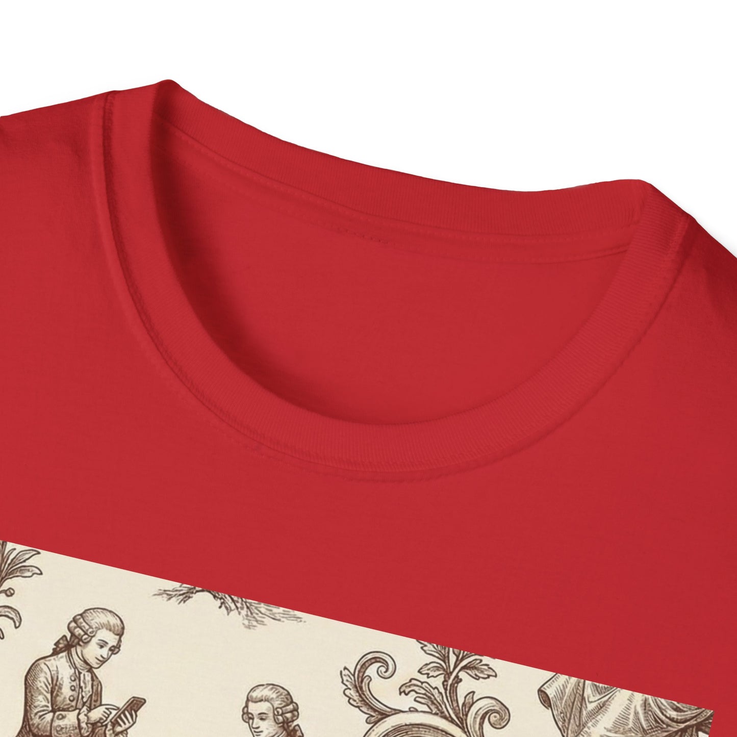 Vintage Doll Face Tee with Glitch Paint Splash