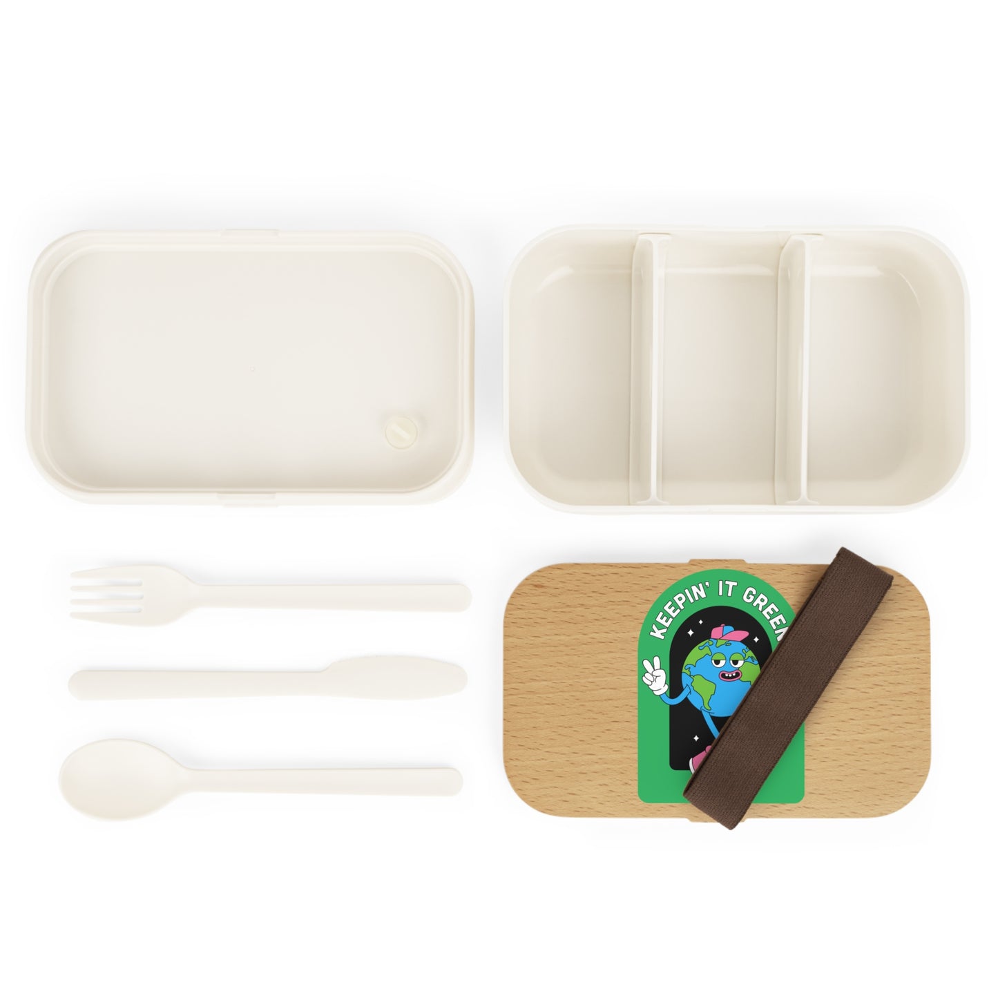 Eco-Friendly earth day Bento Lunch Box - Keepin' It Green Design