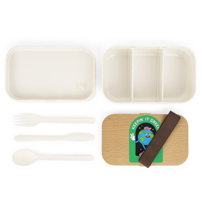 Eco-Friendly earth day Bento Lunch Box - Keepin' It Green Design