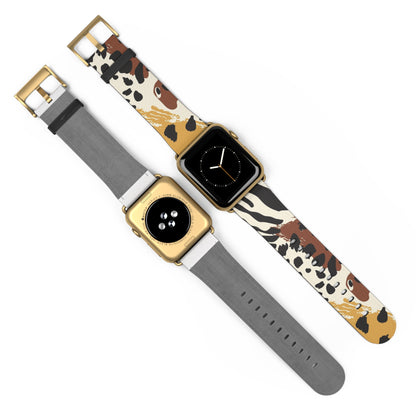 Wildlife Print Watch Band - Trendy and Stylish Accessory for Animal Lovers