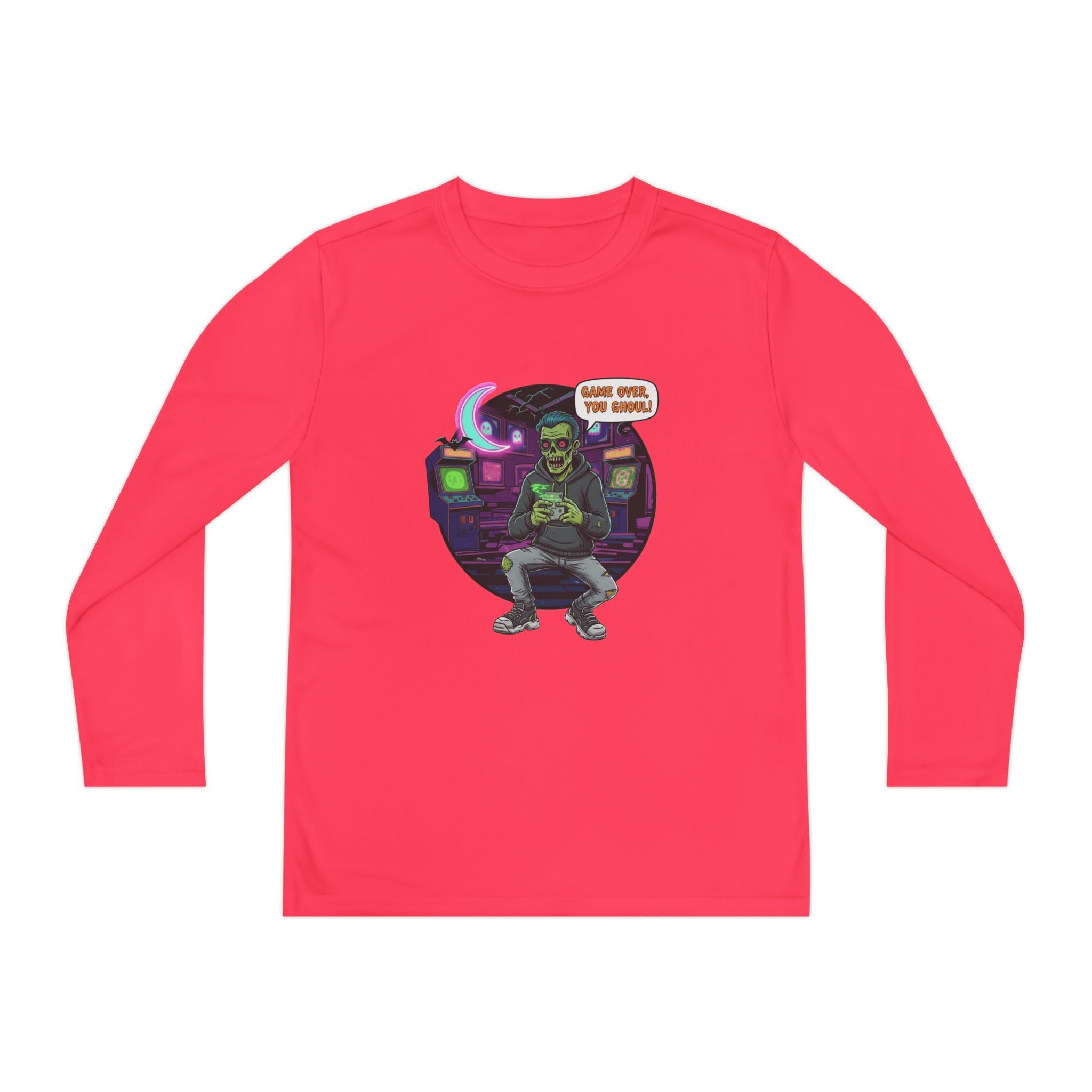 Youth Long Sleeve Tee, Gamer Shirt, Kids Graphic Tee, Halloween Costume Top, Fun Kids Apparel, Birthday Gift for Boys