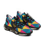 men's Colorful Geometric Mesh Sneakers — Men's Athletic Casual Shoes (free shipping)
