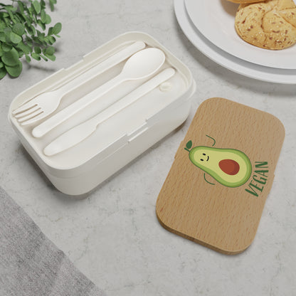 Vegan Avocado Bento Lunch Box - Eco-Friendly Meal Container