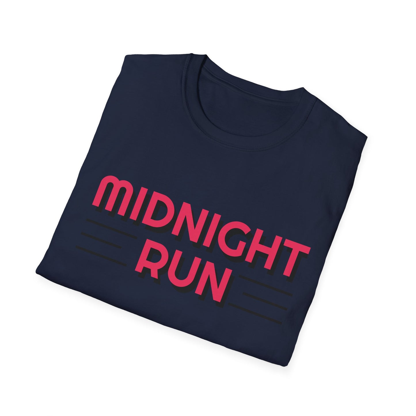 Midnight Run T-Shirt — Retro Pink Track Graphic Tee