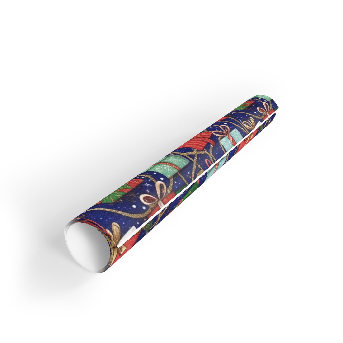 Festive Christmas Gift Wrapping Paper Roll