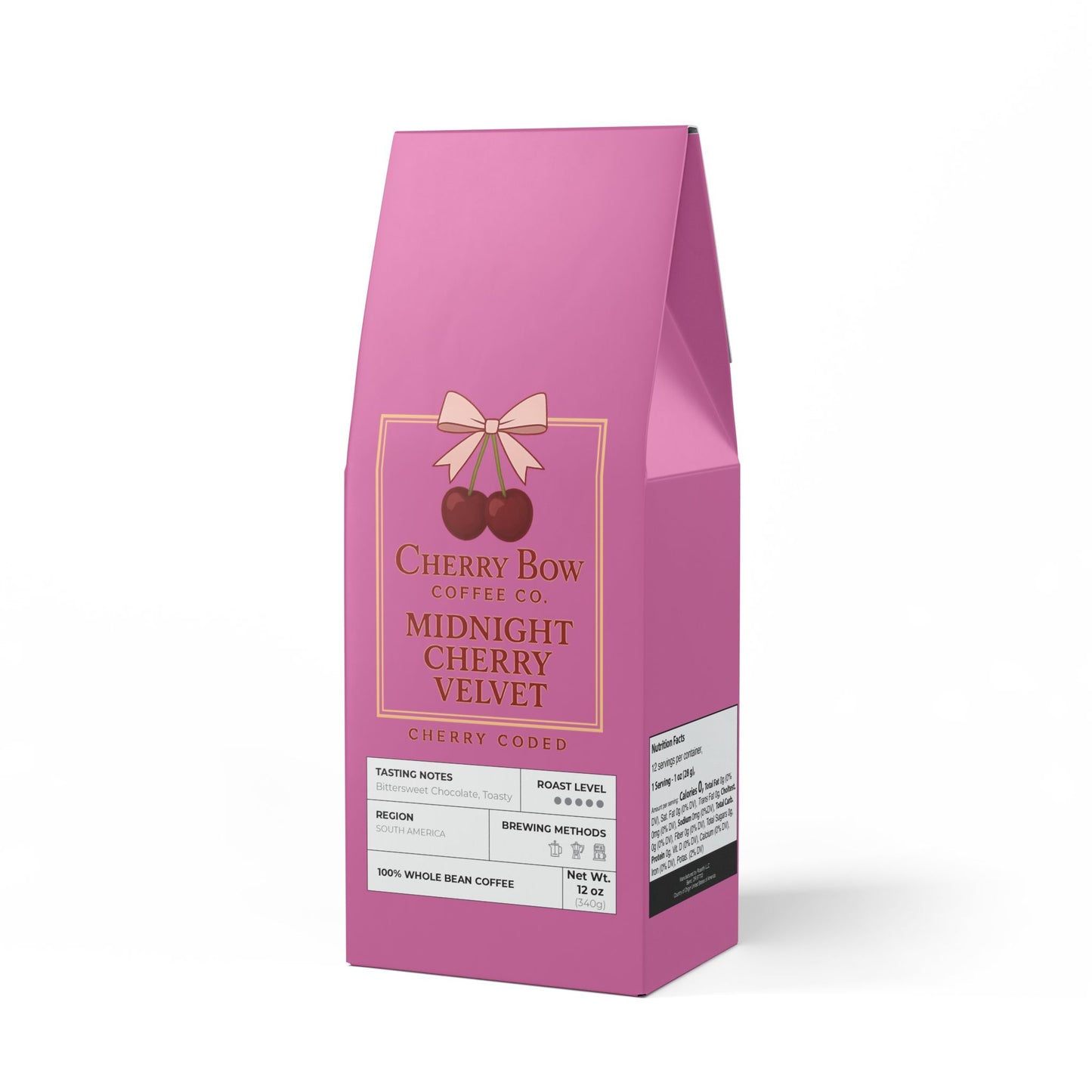 Cherry Bow Coffee Co. Midnight Cherry Velvet - Bitterroot Coffee Blend (Dark French Roast)