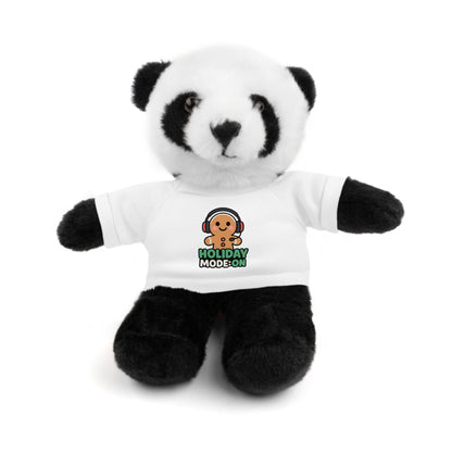Holiday Mode On Gingerbread Bear Plush with Tee