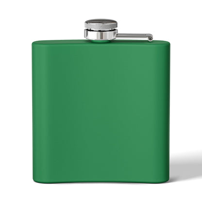 Whiskey Flask — Holiday Spirits Pattern 6oz Stainless Steel Flask (free shipping)