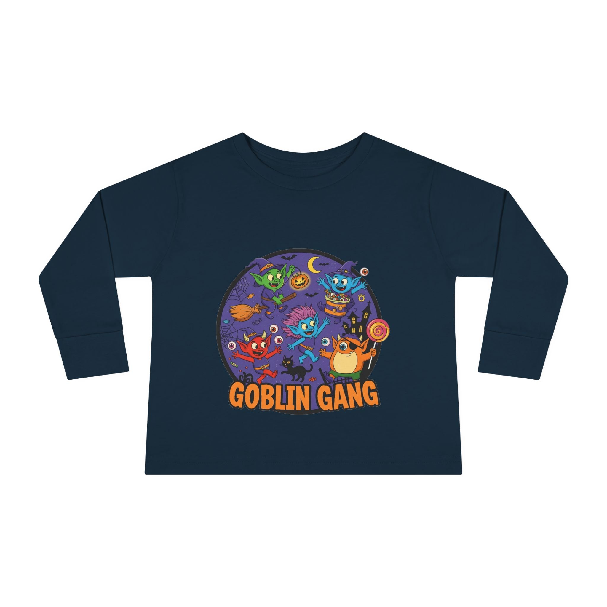Goblin Gang Toddler Long Sleeve Tee - Fun Kids Shirt, Halloween Outfit, Birthday Gift, Playtime Apparel, Cute Toddler Fashion