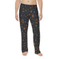Whiskey Night Pajama Pants — Men’s Cozy Lounge Sleepwear with Bottle & Snowflake Print