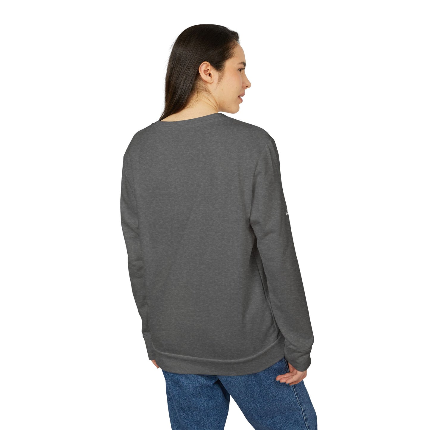 Women’s Adidas Crewneck Sweatshirt — Minimal Neutral Fleece Pullover
