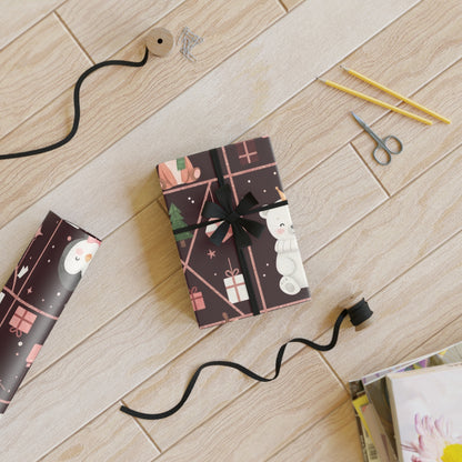 Festive Animal Gift Wrapping Paper Roll - Christmas & Holiday Design