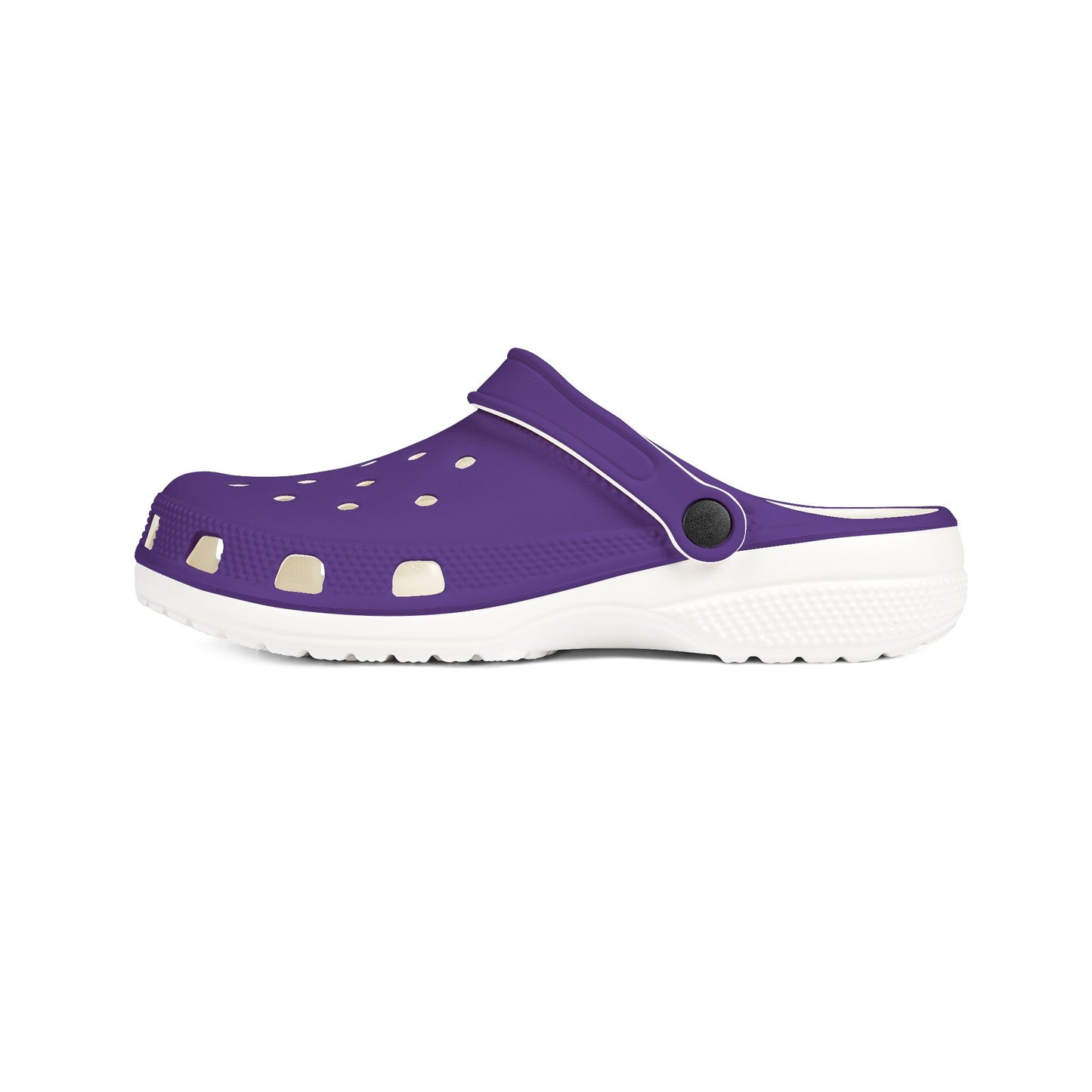Purple EVA Foam Clogs — Lightweight Slip-On Garden & Beach Shoes
