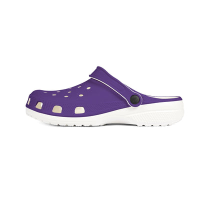 Purple EVA Foam Clogs — Lightweight Slip-On Garden & Beach Shoes