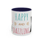 Happy and Dazzling smoking cat Cat Accent Coffee Mug — Cute Black Cat Coffee Cup (11/15oz) (free shipping)