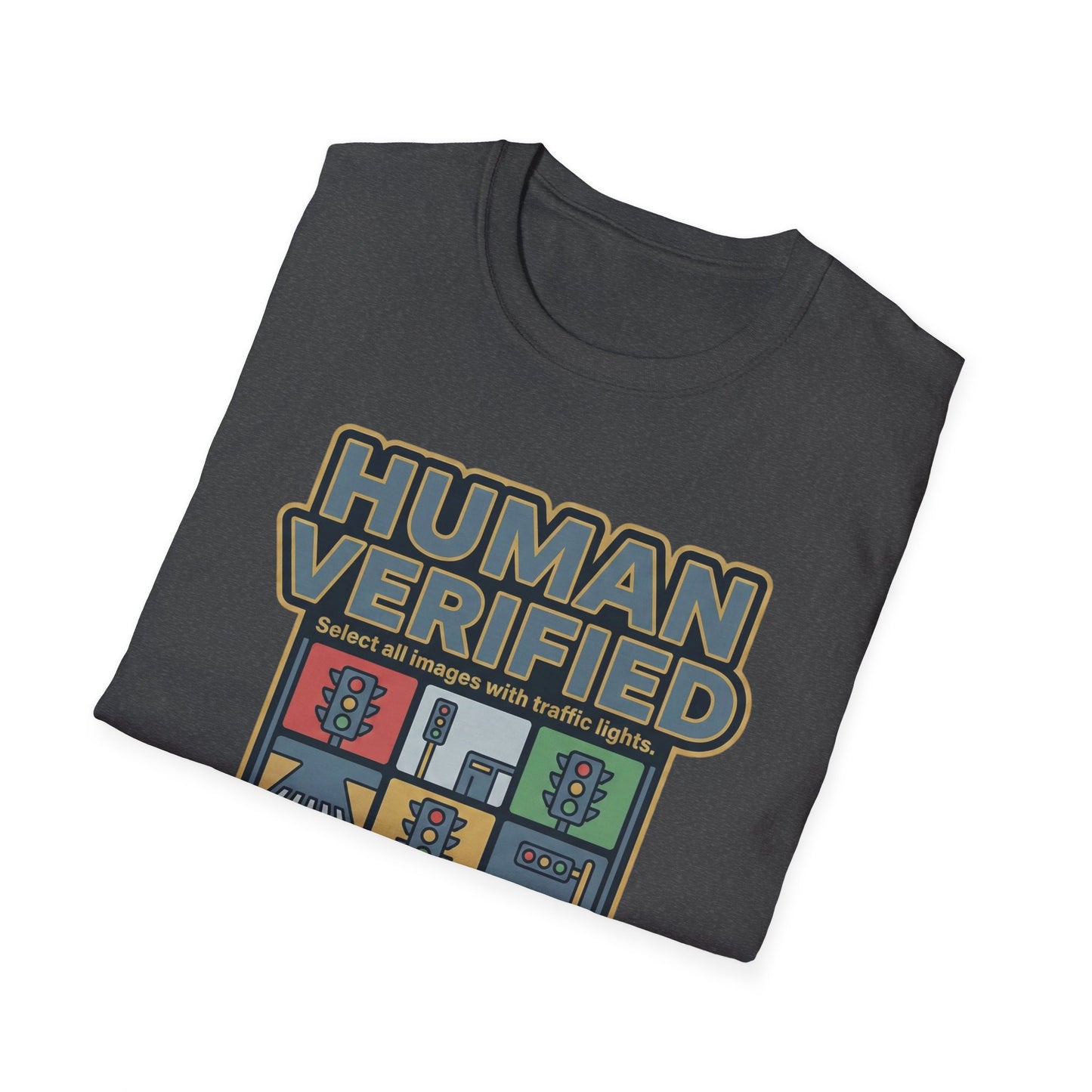 Human Verified T-Shirt — "I Am Not a Robot" CAPTCHA Graphic Tee