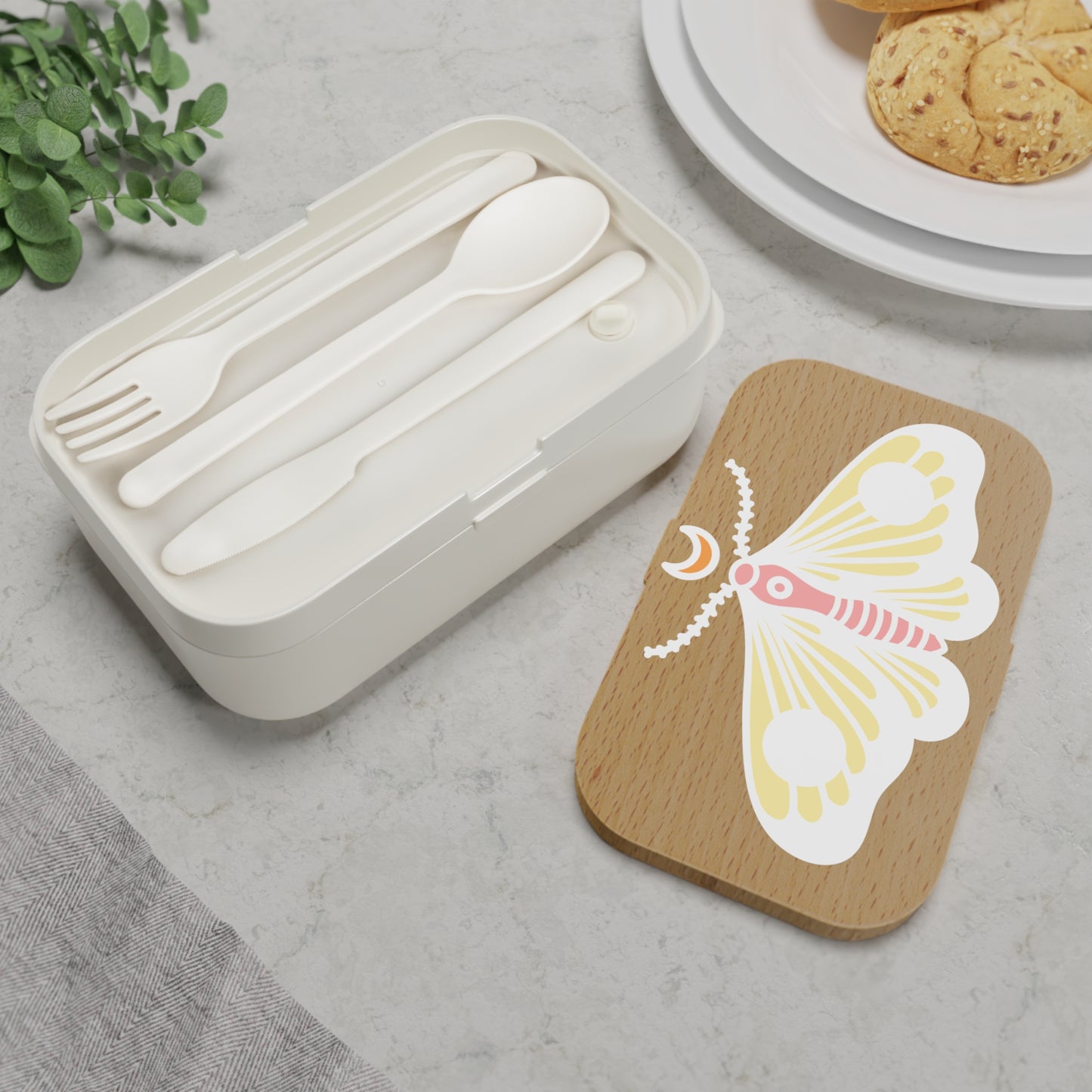 Butterfly Design Bento Lunch Box for Eco-Friendly Eating