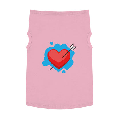 Pet Tank - Arrow Through Heart Cute Valentine Dog Shirt