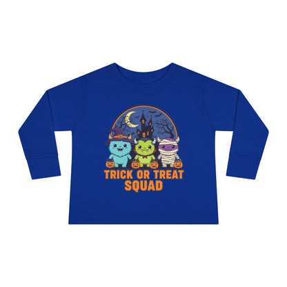 Toddler Halloween Long Sleeve Tee - Trick or Treat Squad, Cute Kids Shirt, Halloween Costume Tee, Toddler Fall Apparel, Kids Halloween [...]