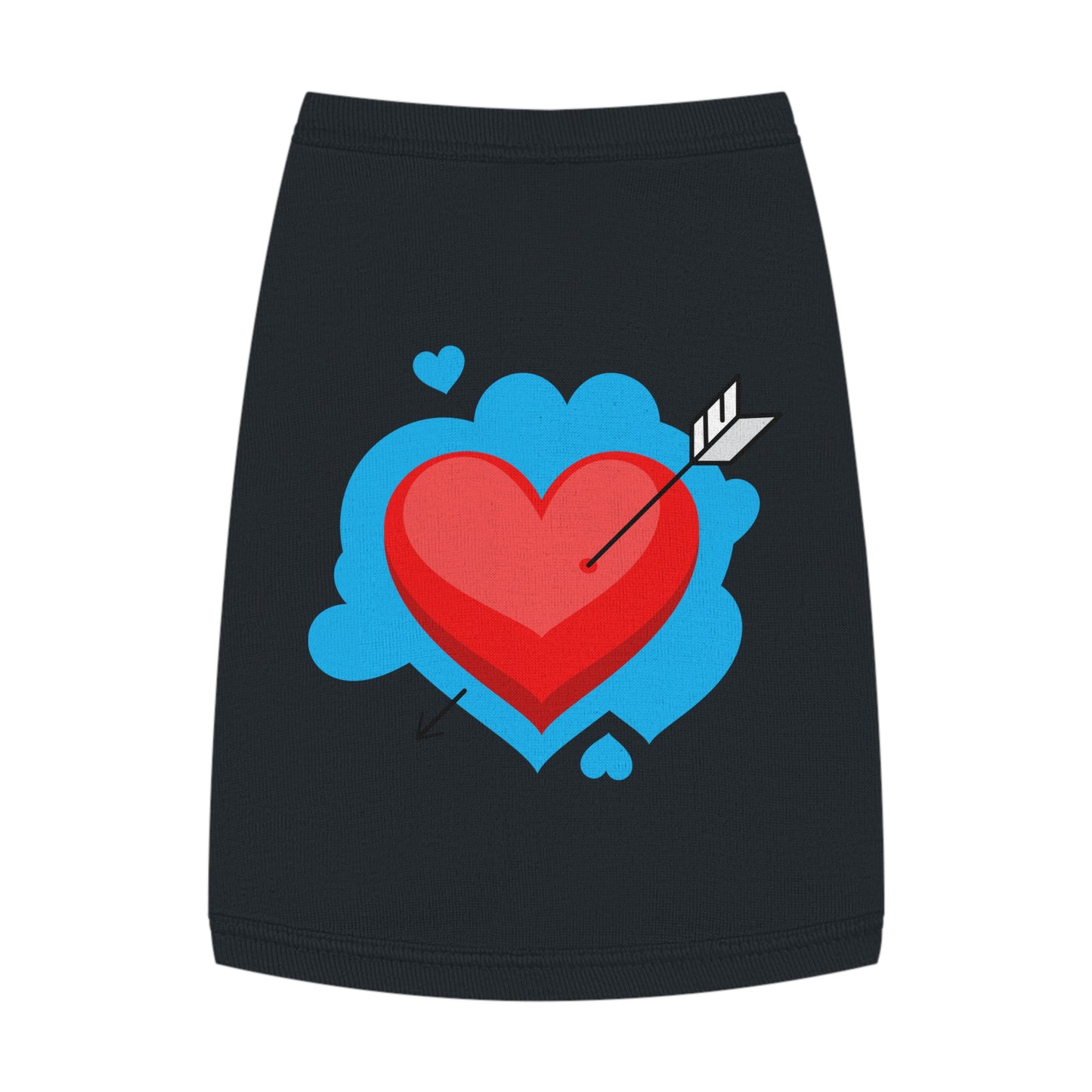 Pet Tank - Arrow Through Heart Cute Valentine Dog Shirt