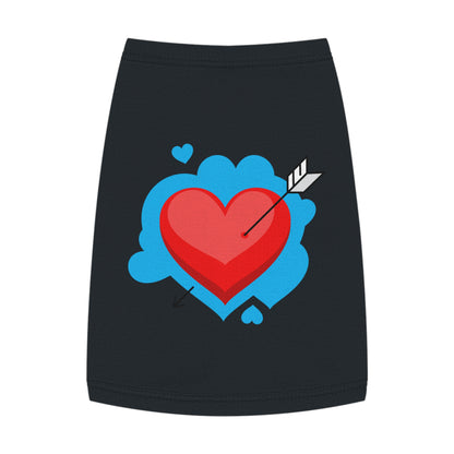 Pet Tank - Arrow Through Heart Cute Valentine Dog Shirt