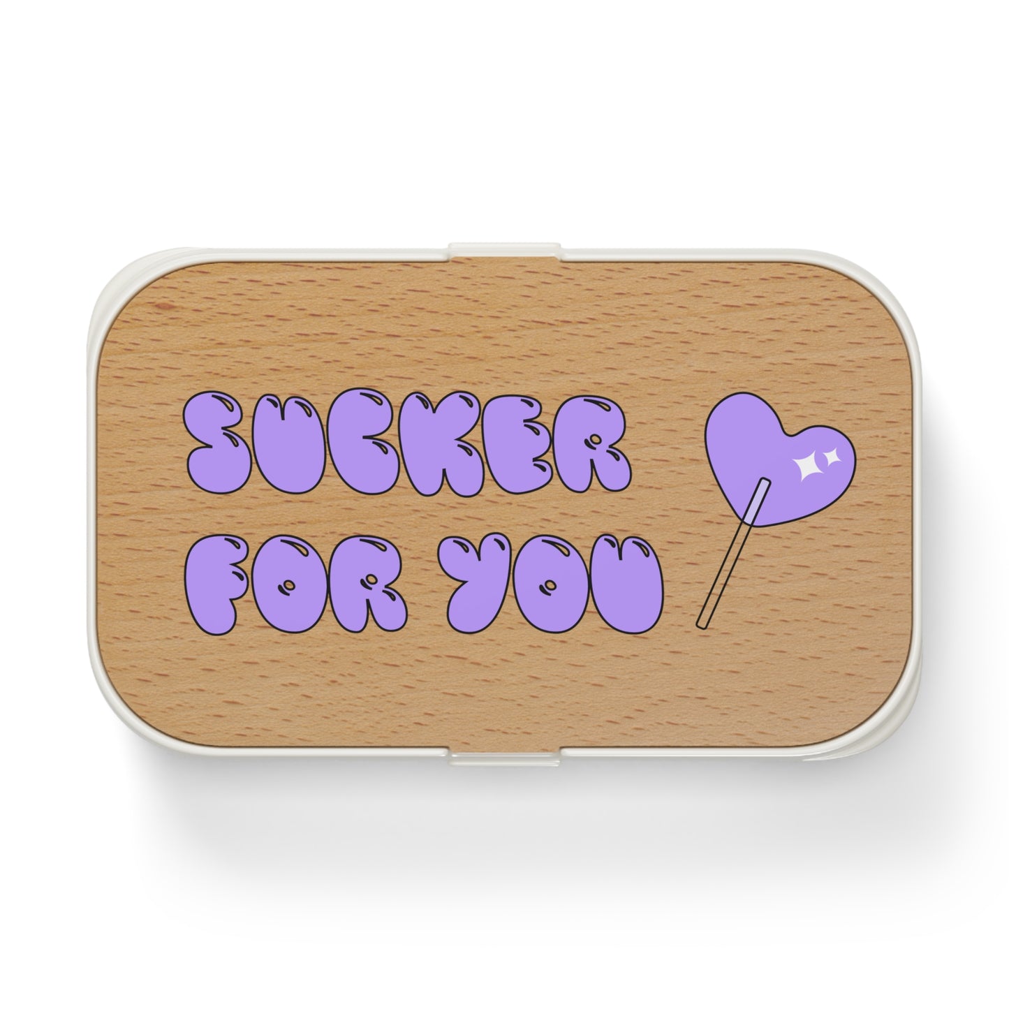 Cute Bento Lunch Box - "Sucker For You" Design