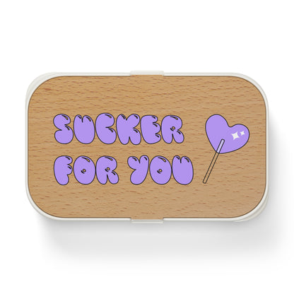 Cute Bento Lunch Box - "Sucker For You" Design