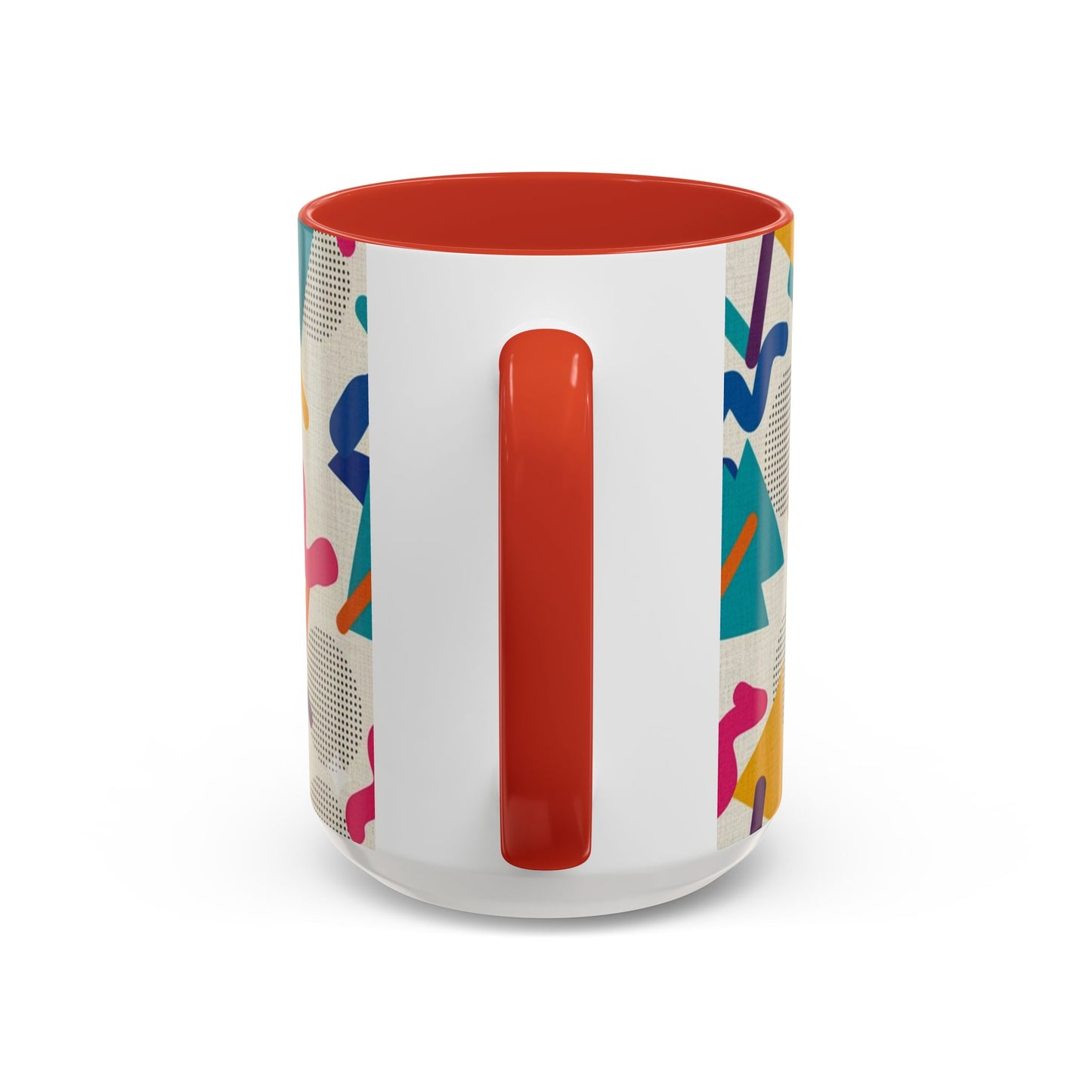 Retro Memphis Pattern Coffee Mug — 11/15oz Accent Ceramic Mug
