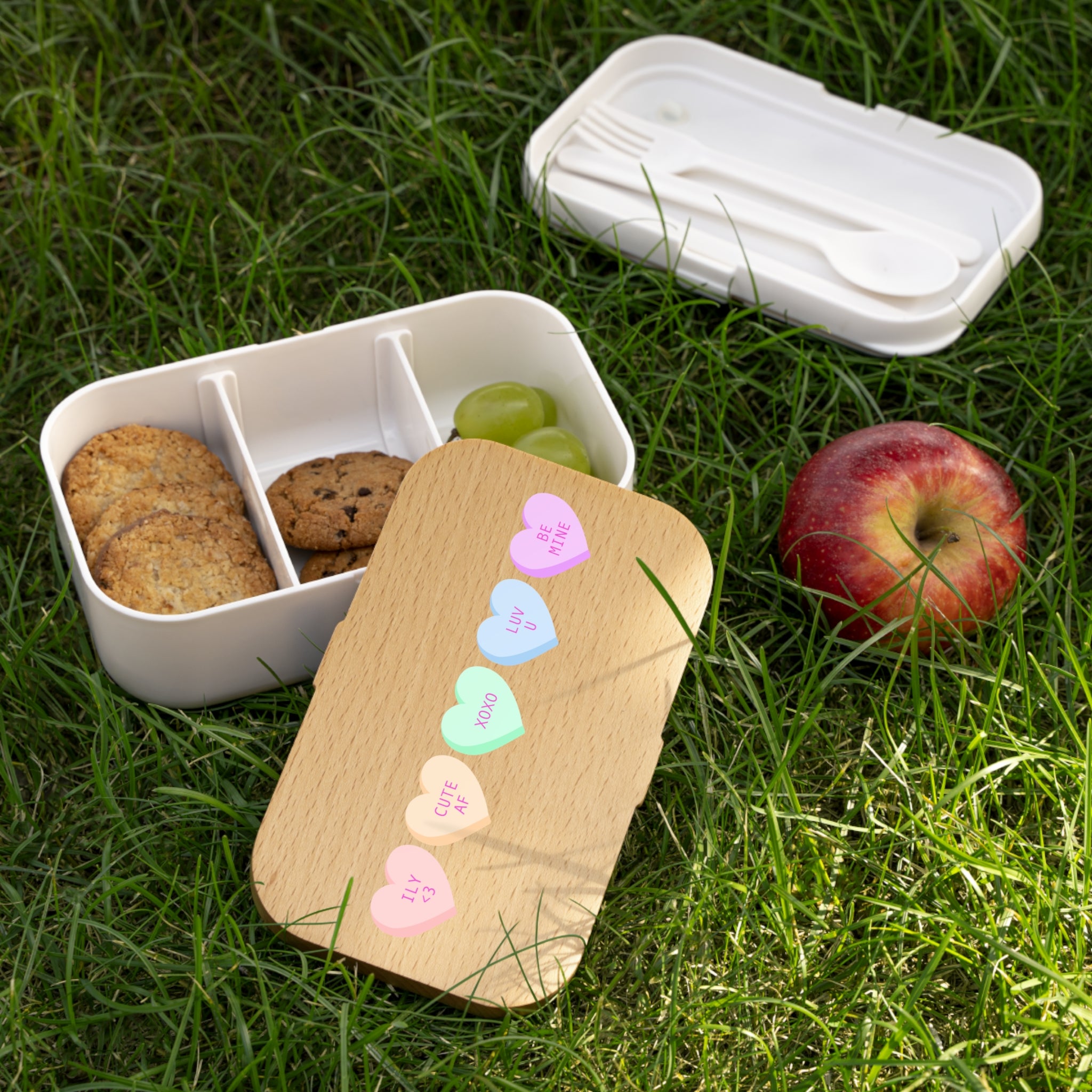 Cute Heart-Themed Bento Lunch Box - Perfect for Valentine's Day and Everyday Meal Prep