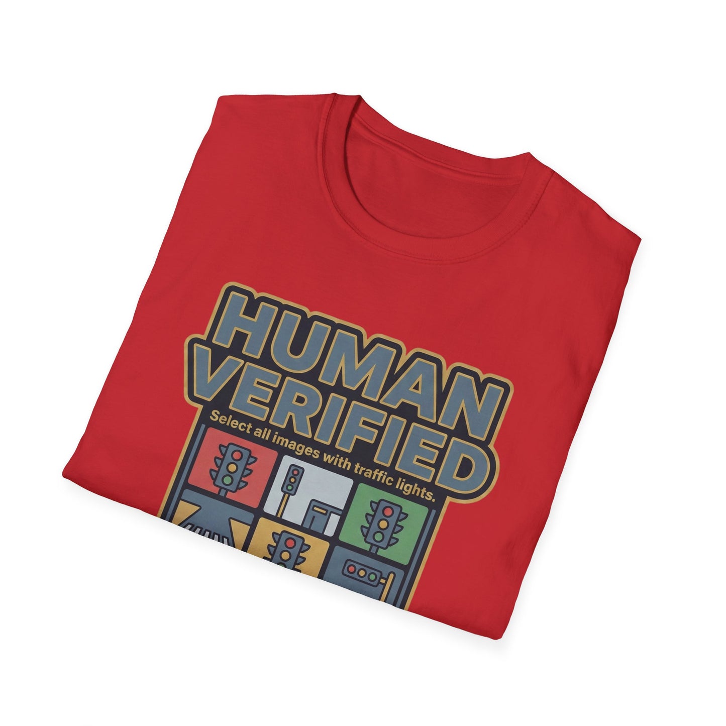 Human Verified T-Shirt — "I Am Not a Robot" CAPTCHA Graphic Tee