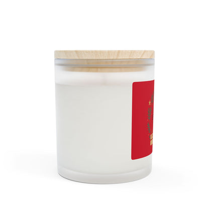 Let It Snow holiday candle collection, Frosted Glass Candle — 11oz Holiday Scented Candle