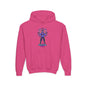 Youth Hoodie — Neon k-Pops Gamer Girl Graphic “Pixel Pal” Streetwear