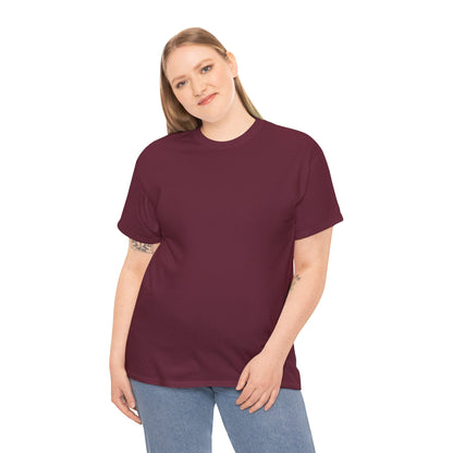 Women’s Casual maroon Heavy Cotton Tee - Perfect for Everyday Comfort