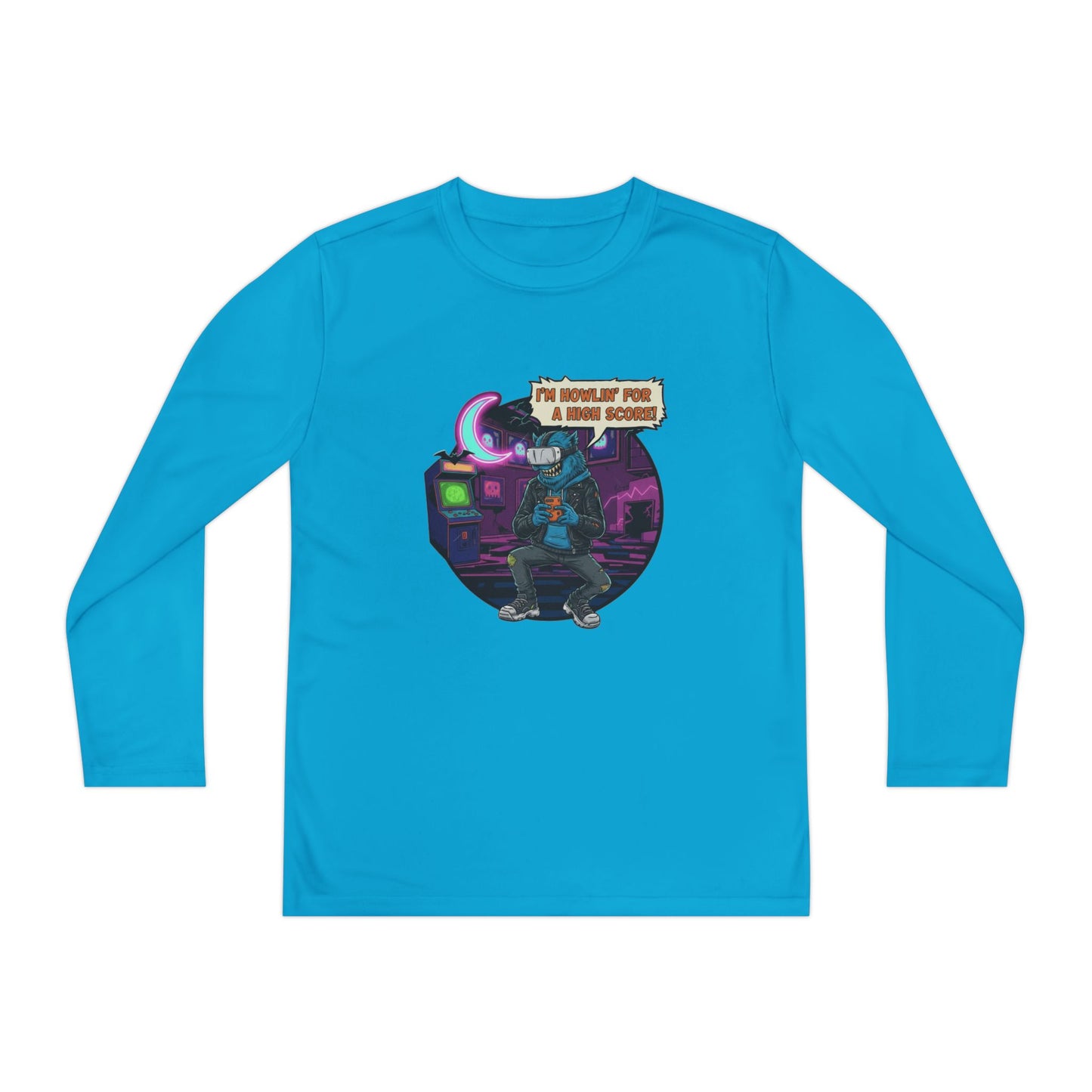 Youth Graphic Long Sleeve Tee - Cool Gamer Vibe, Perfect for Gaming Events, Birthdays, Holidays, Casual Wear, Gift Idea