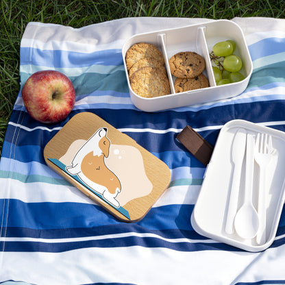 Corgi Yoga Bento Lunch Box - Cute & Functional Meal Container