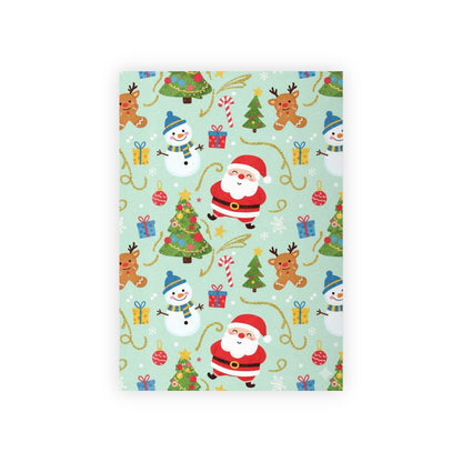 Santa and friends Gift Wrapping Paper Rolls, 1pc