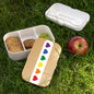 Rainbow Hearts Bento Lunch Box - Eco-Friendly Meal Prep Container