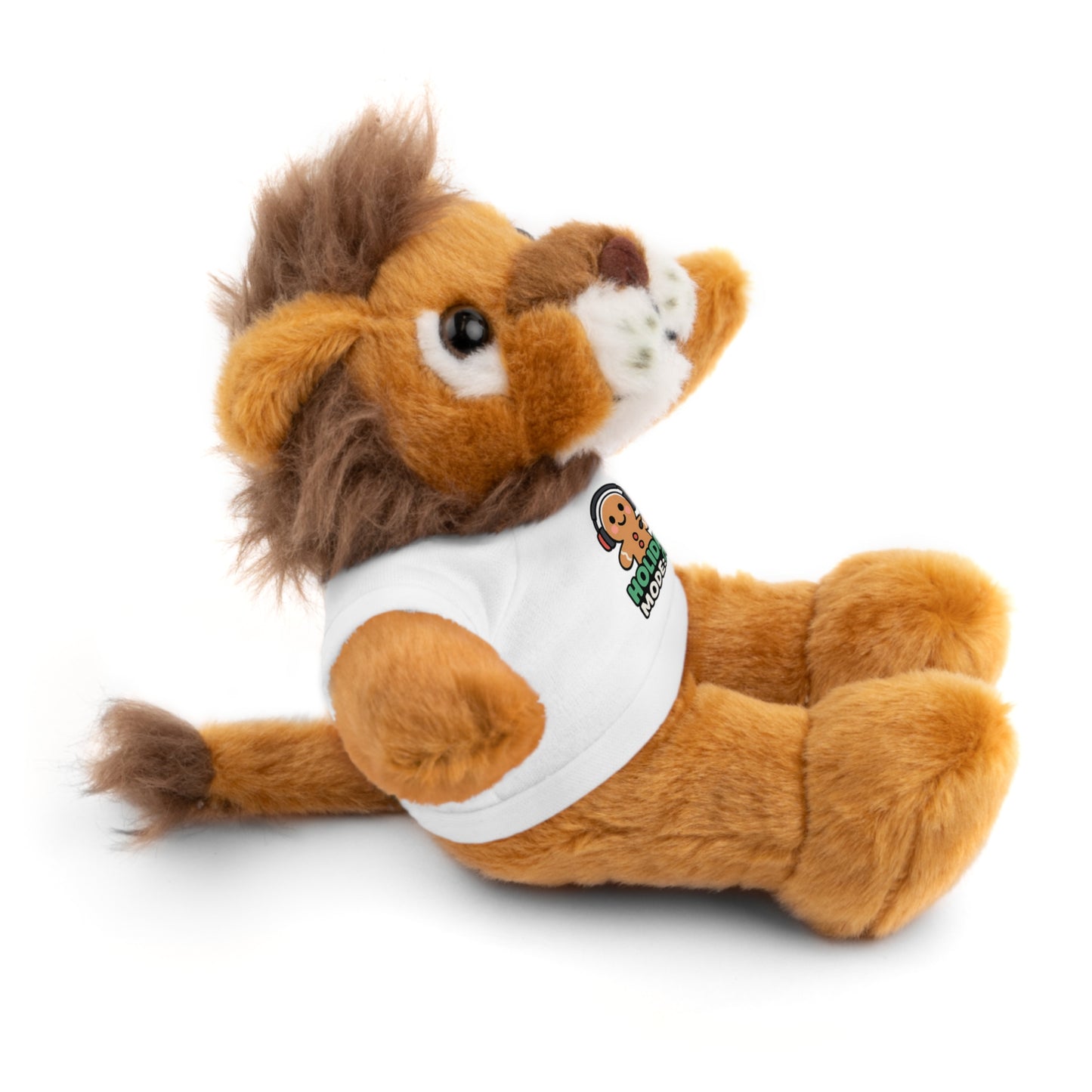 Holiday Mode On Gingerbread Bear Plush with Tee