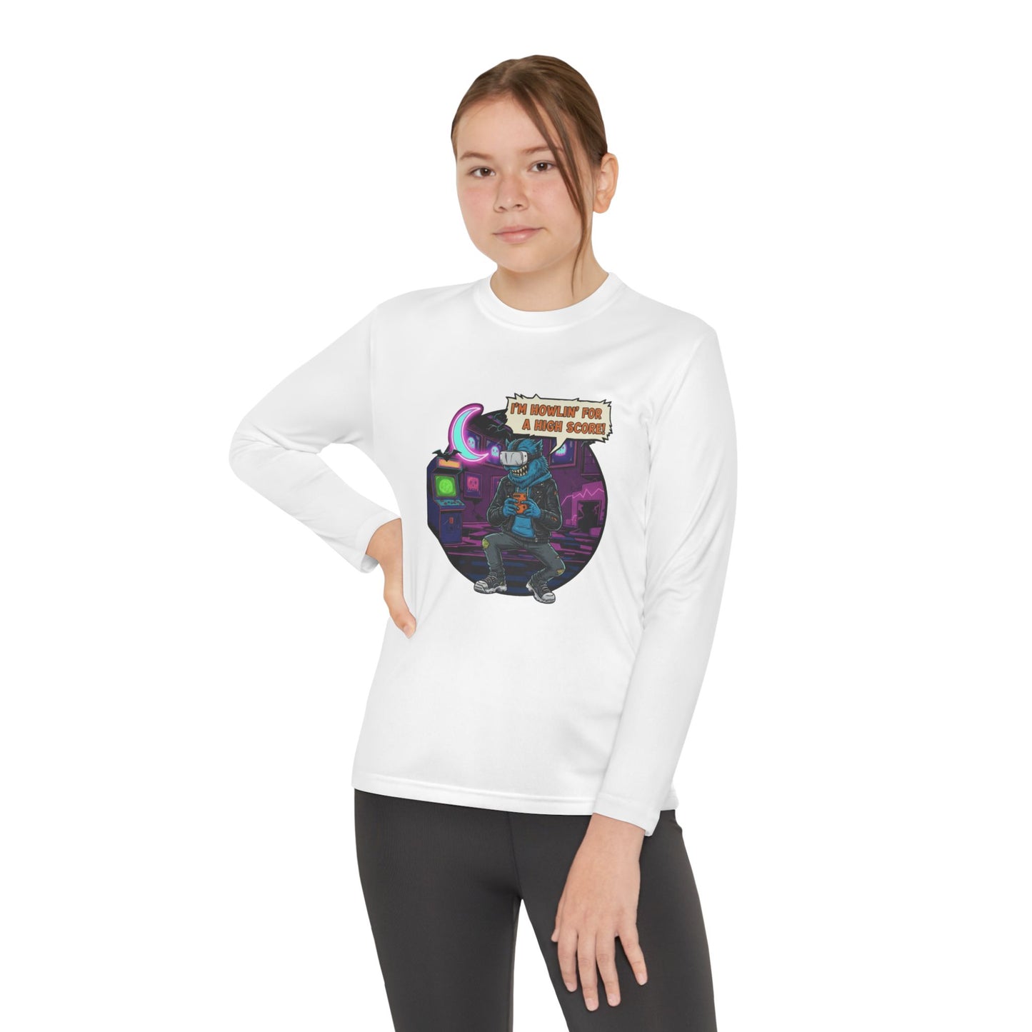 Youth Graphic Long Sleeve Tee - Cool Gamer Vibe, Perfect for Gaming Events, Birthdays, Holidays, Casual Wear, Gift Idea