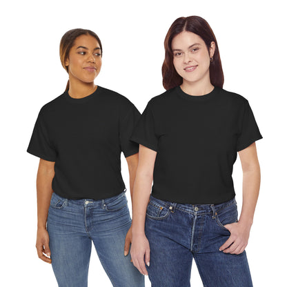 Women’s Casual Black Heavy Cotton Tee - Perfect for Everyday Comfort